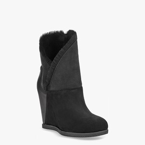 Ugg Classic Mondri Cuff Women Wedges Black (0951HPCMK)